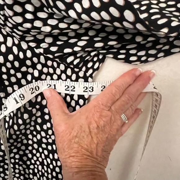 J Crew Black and White Polka Dot Cotton Button-Up Shirt XL - Picture 6 of 8